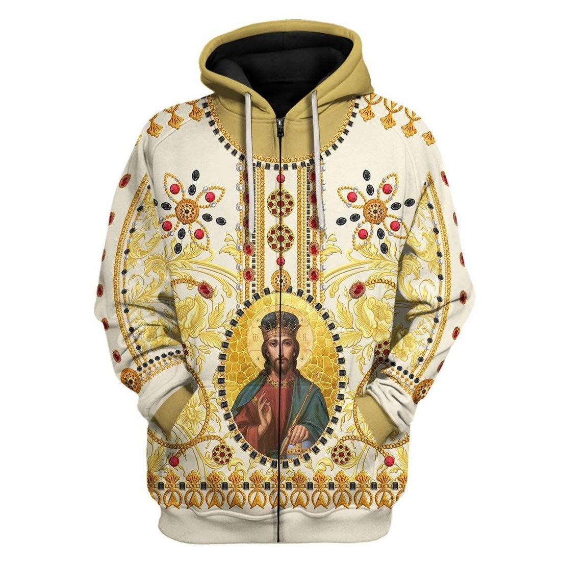 Jesus Christ Zip Hoodie - DucG