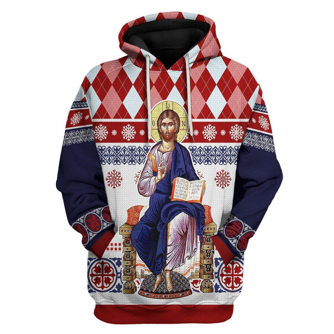 Jesus Evlogon Greek Byzantine Orthodox Hoodie - DucG