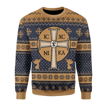 Jesus IC XC Christmas Sweater - CustomsPig