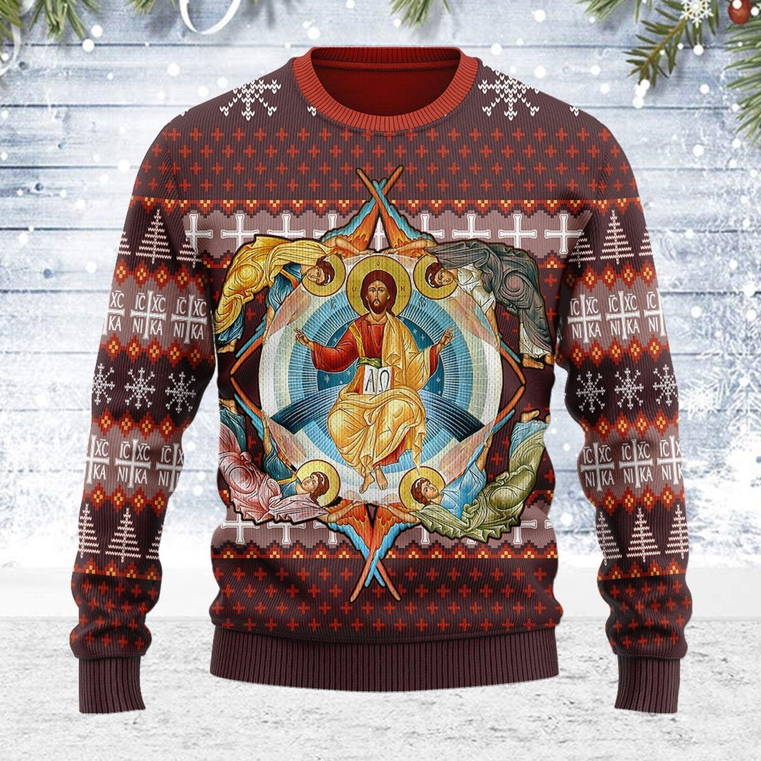 Jesus Orthodoxy Ugly Christmas Sweater - CustomsPig