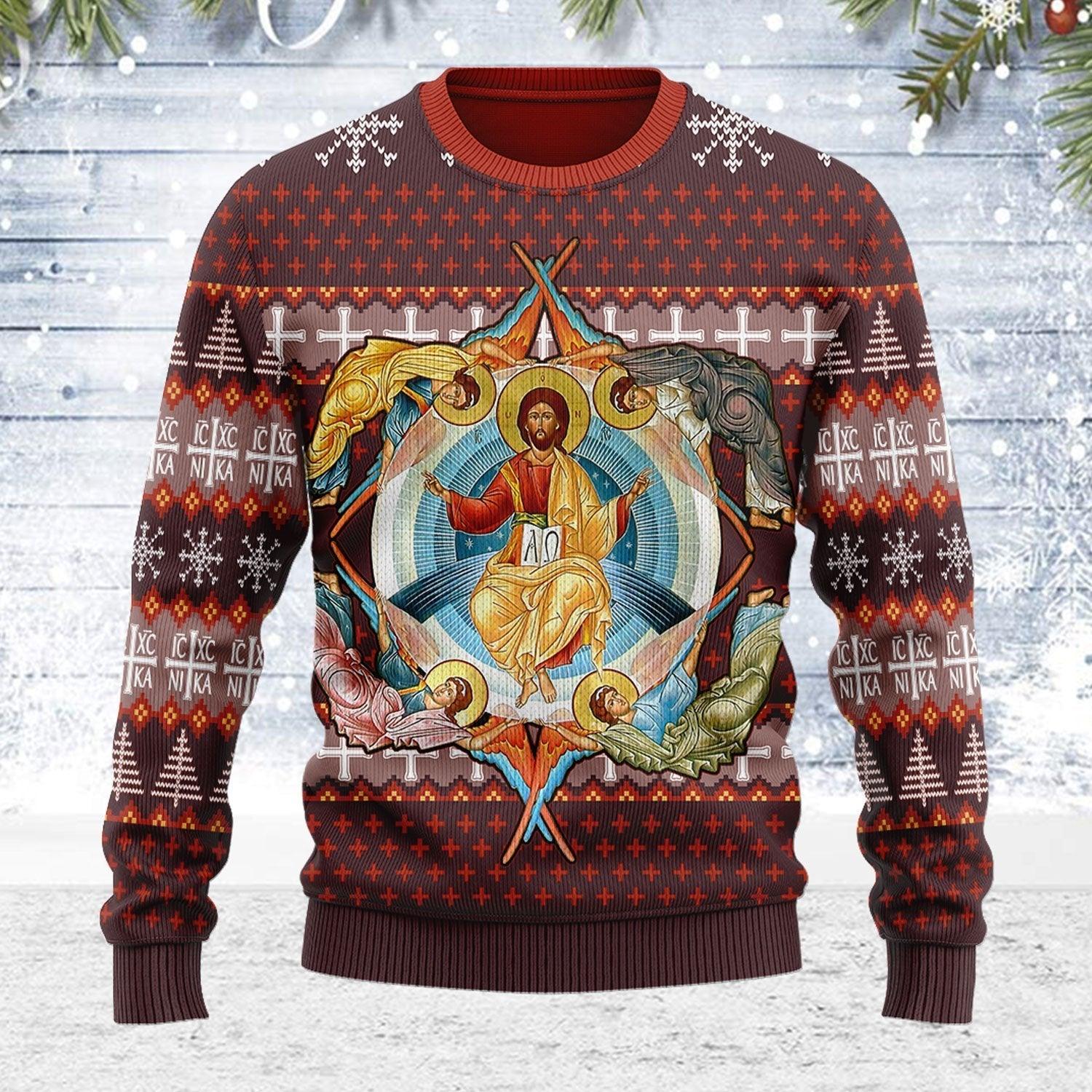 Jesus Orthodoxy Ugly Christmas Sweater - DucG