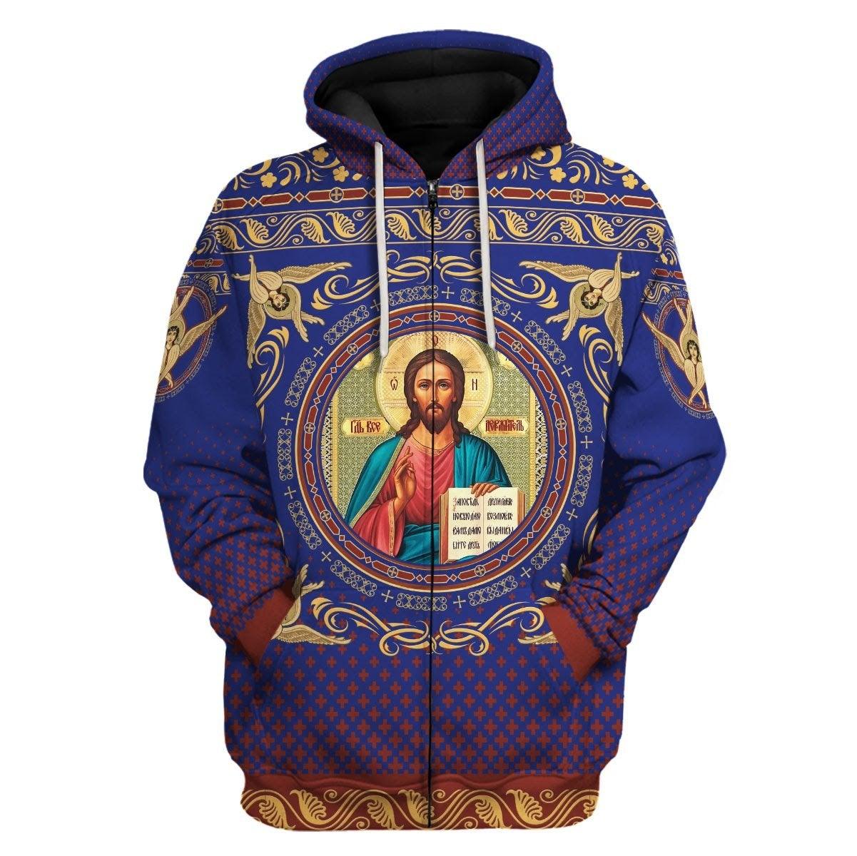 Jesus Zip Hoodie - DucG