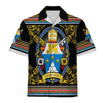 John Paul I Coat Of Arms Hawaiian Shirt - Gearhomie.com