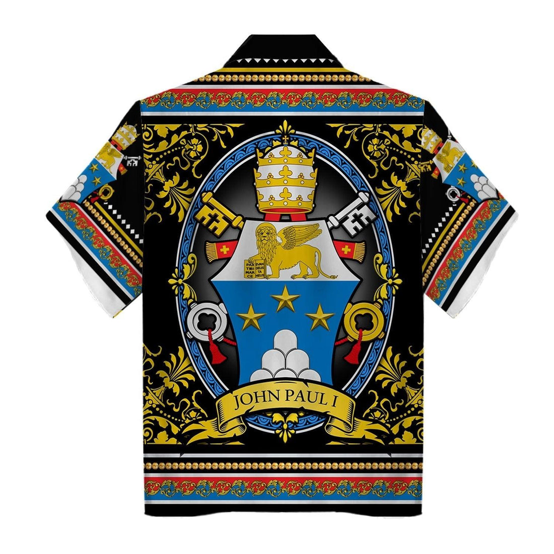 John Paul I Coat Of Arms Hawaiian Shirt - Gearhomie.com