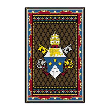 John Paul I Coat Of Arms Rug - CustomsPig