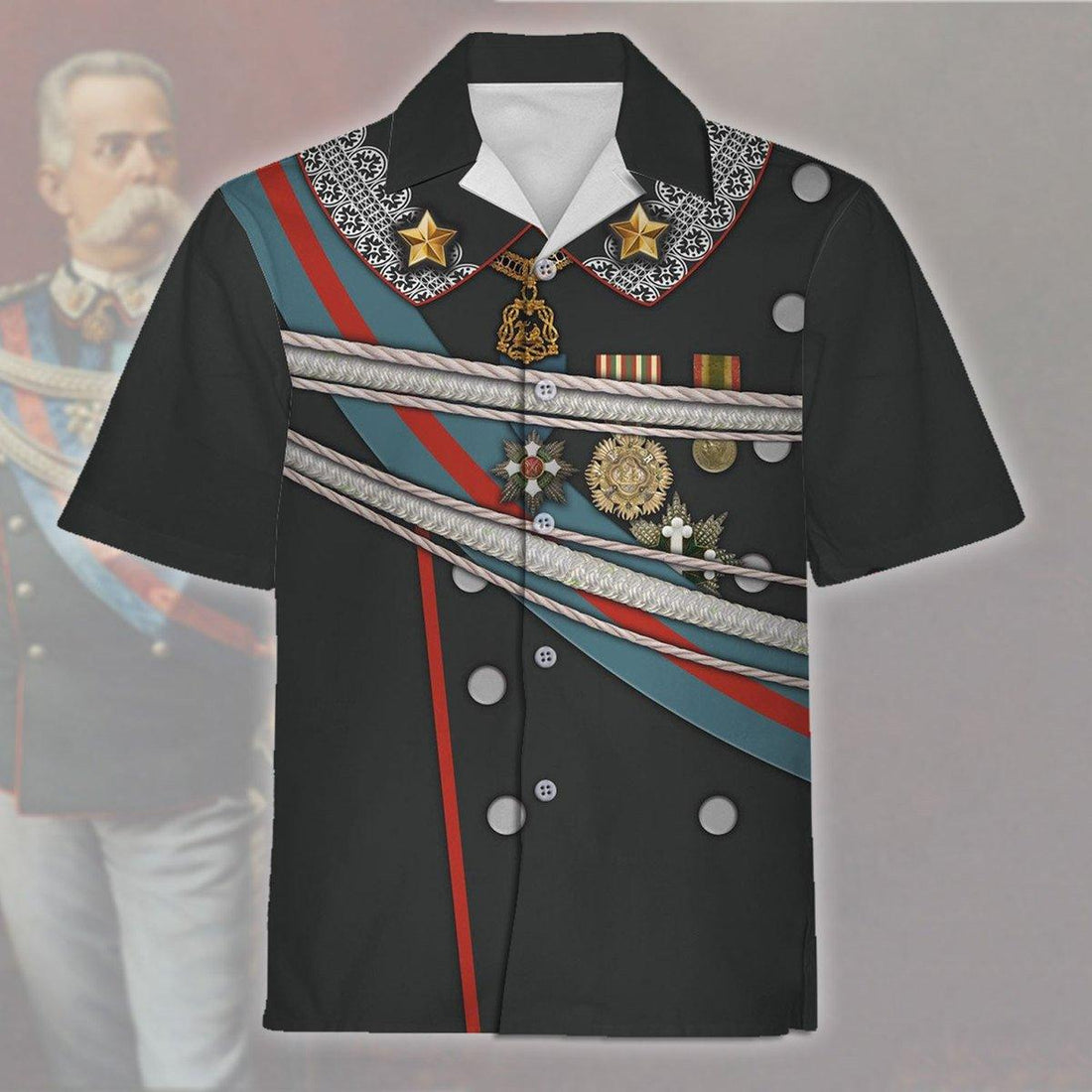 King Umberto I Of Italia Hawaiian Shirt / S Qm747