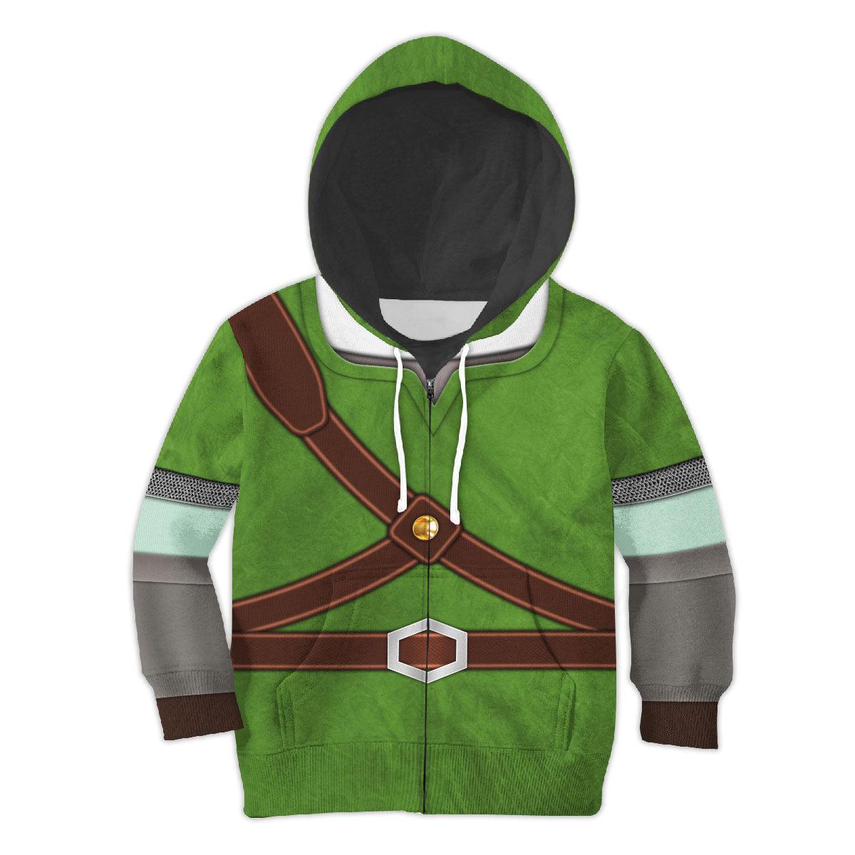 Knights of Skyloft Green Costume Kid Tops Hoodie Sweatshirt T-Shirt - CustomsPig.com