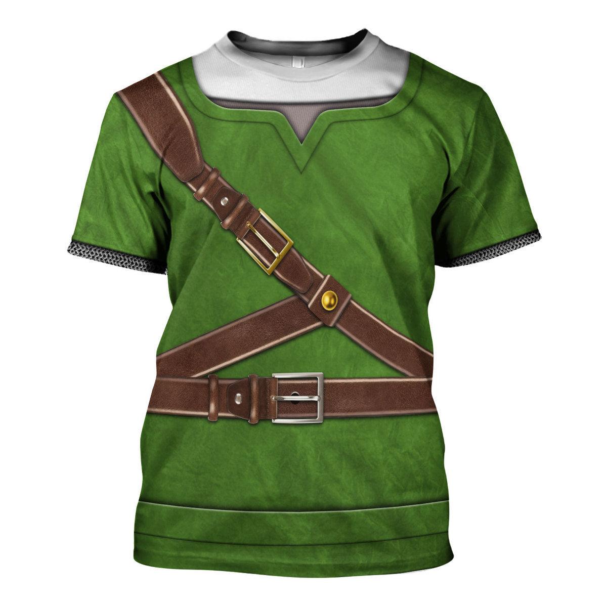 Knights of Skyloft Green Shield Unisex Hoodie Sweatshirt T-shirt Sweatpants Cosplay - CustomsPig.com