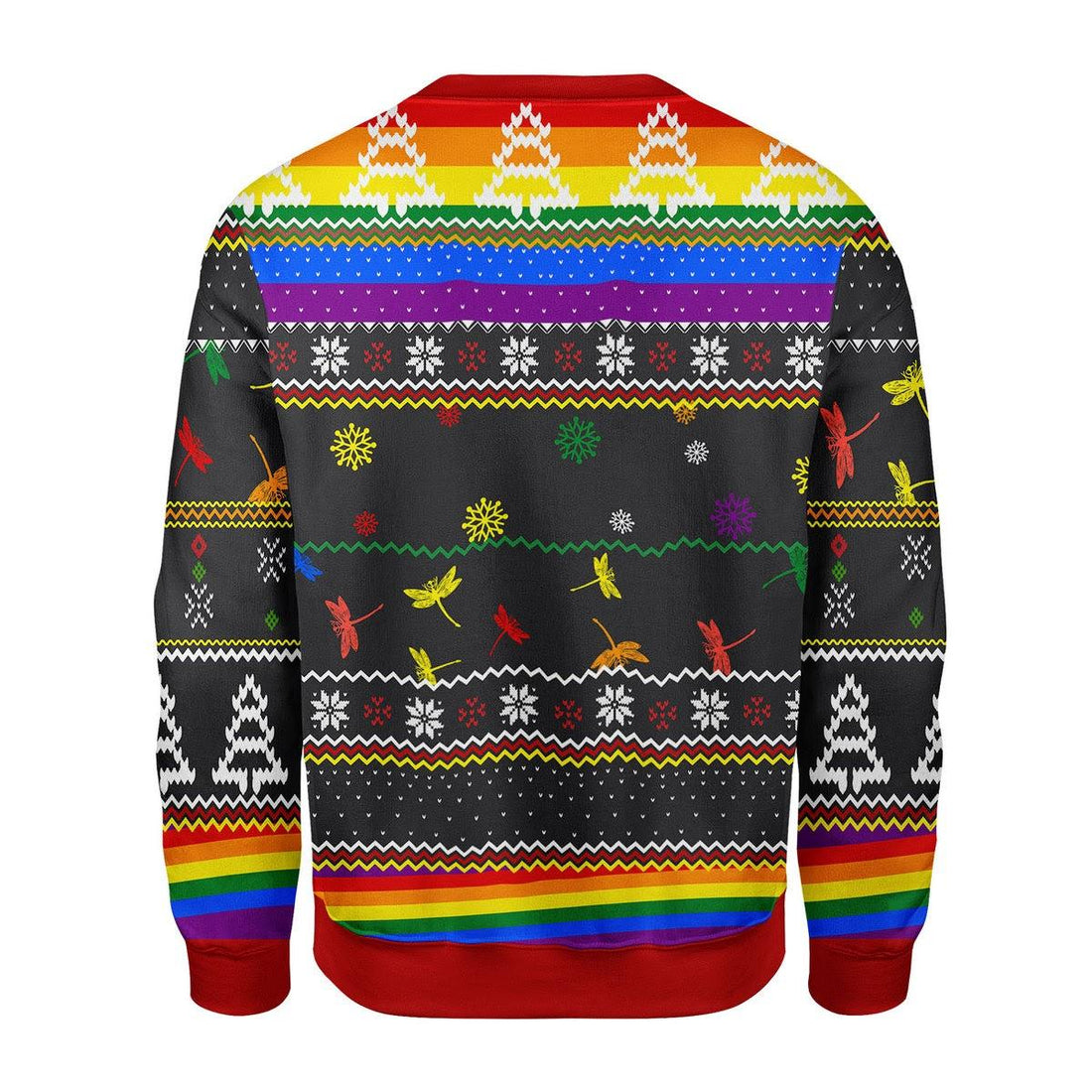 LGBT Dragon Christmas Tree Christmas Sweater - CustomsPig