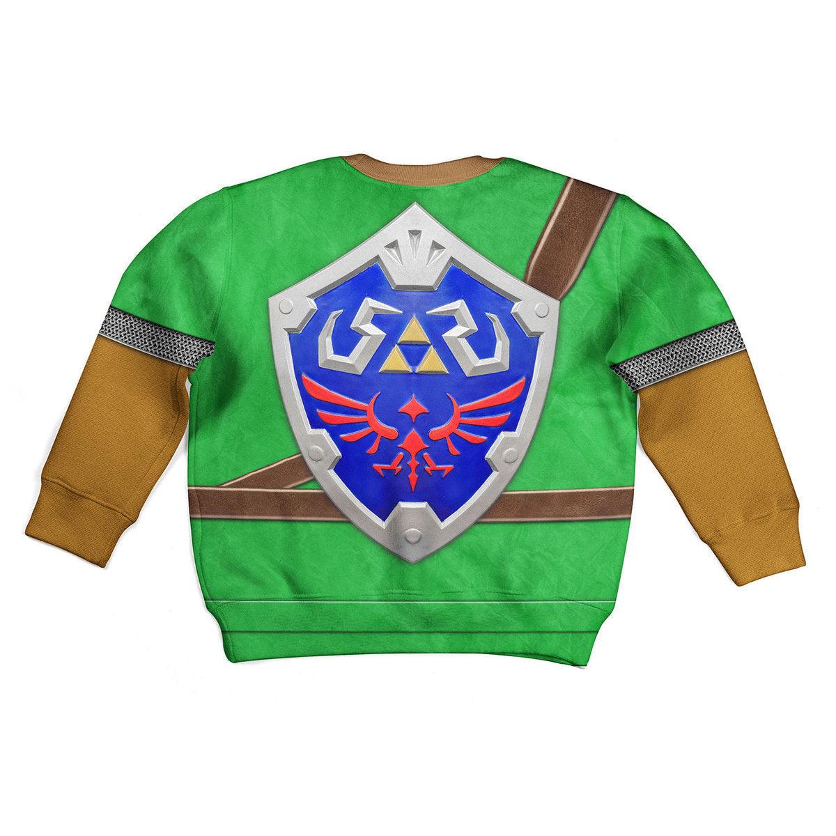 Link Iconic Shield Kid Tops Hoodie Sweatshirt T-Shirt 50% off - CustomsPig.com