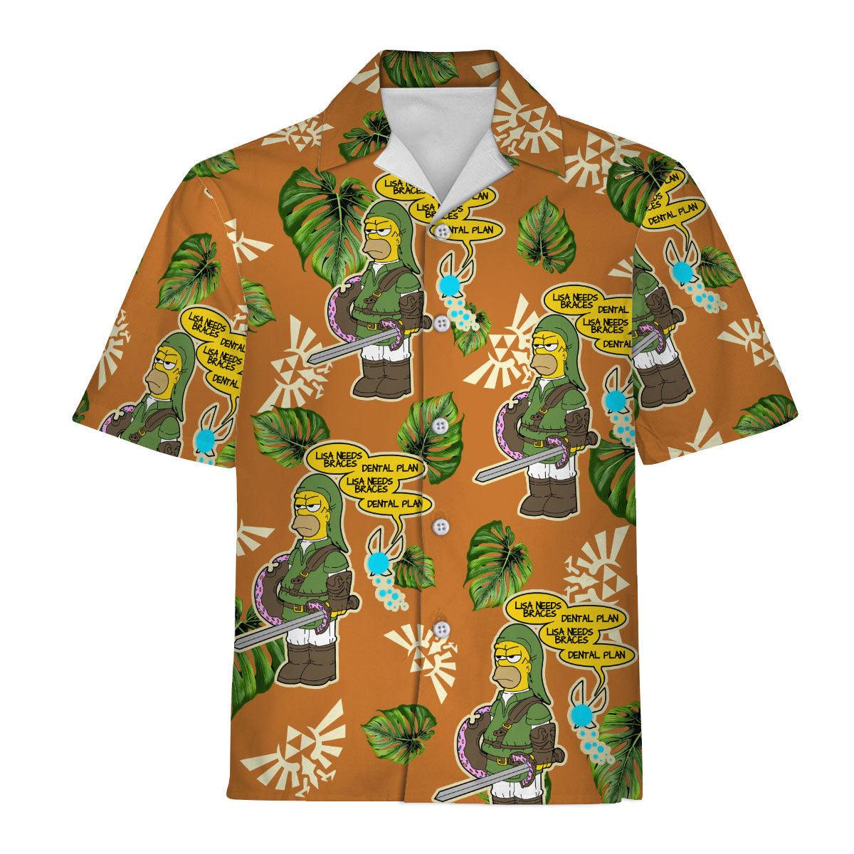 Lisa Needs Braces Dental Plan Hawaiian Shirt - CustomsPig.com