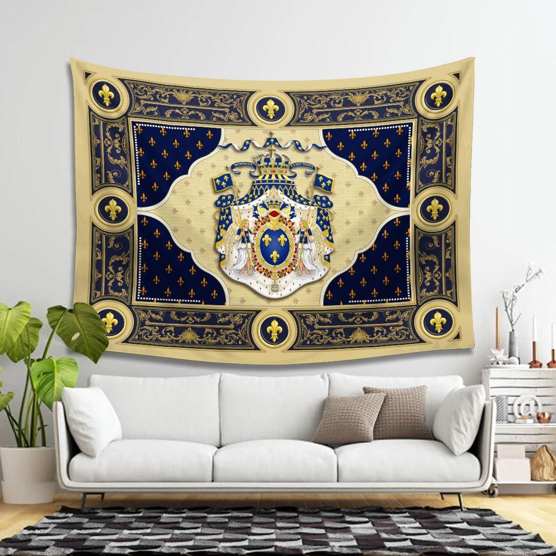 Louis Xiv Coat Of Arms Tapestry - CustomsPig