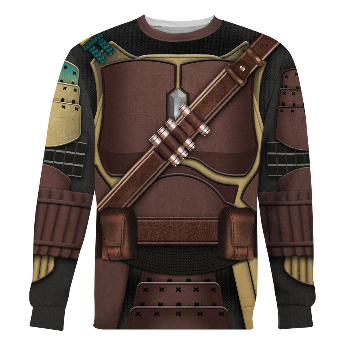 Mandalorian Samurai T-shirt Hoodie Sweatpants Apparel - Gearhomie.com