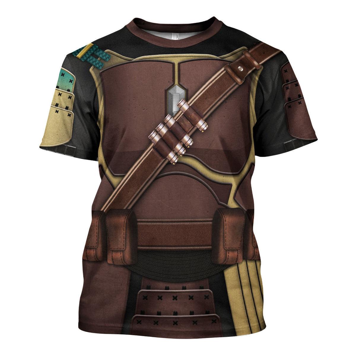 Mandalorian Samurai T-shirt Hoodie Sweatpants Apparel - Gearhomie.com
