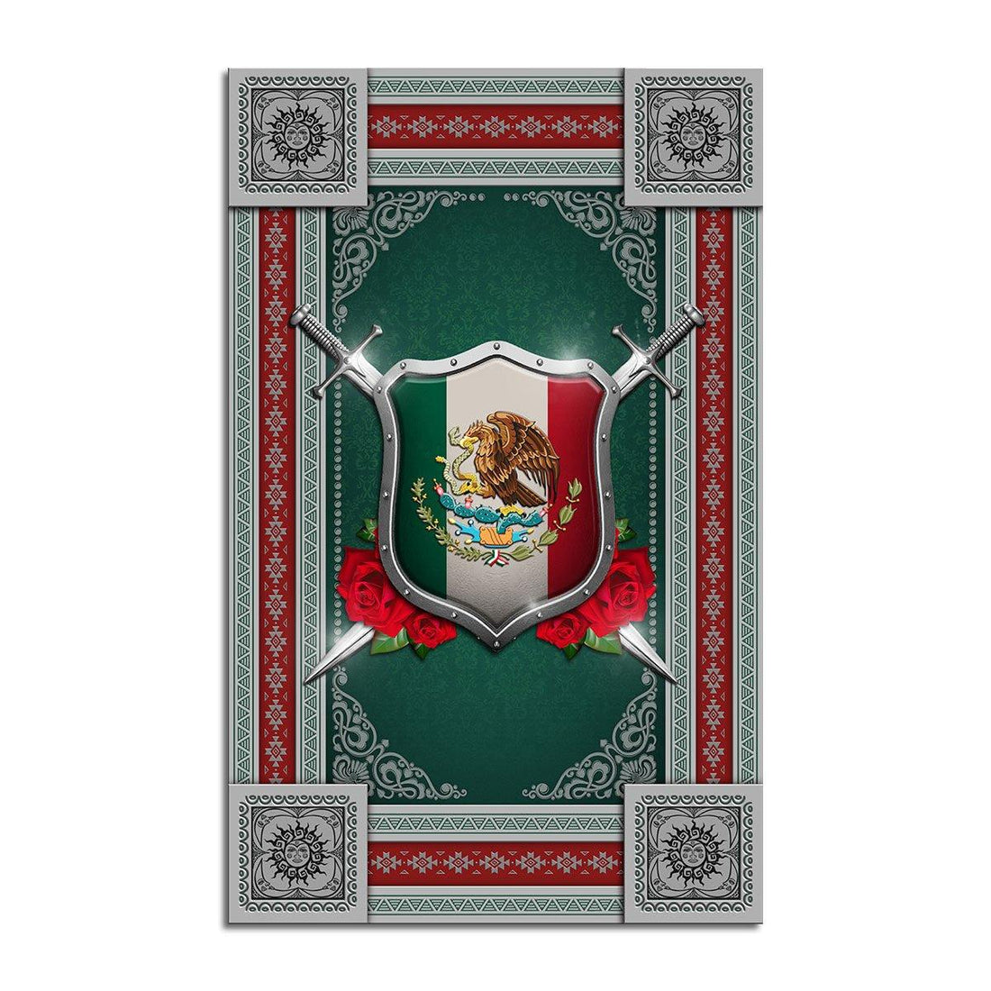 Mexico Coat of Arms Rug - CustomsPig