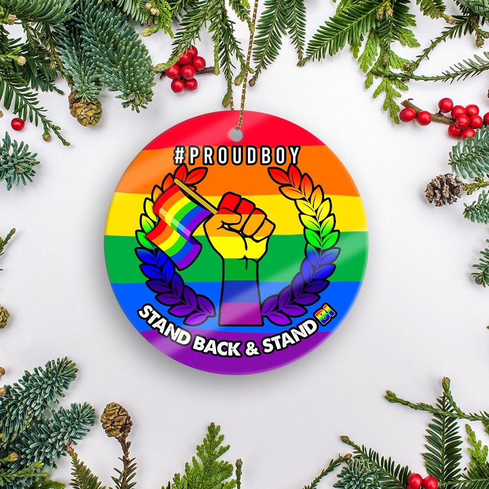 Mica Ornament P Boy Gay Pride - CustomsPig