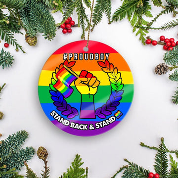 Mica Ornament P Boy Gay Pride - CustomsPig