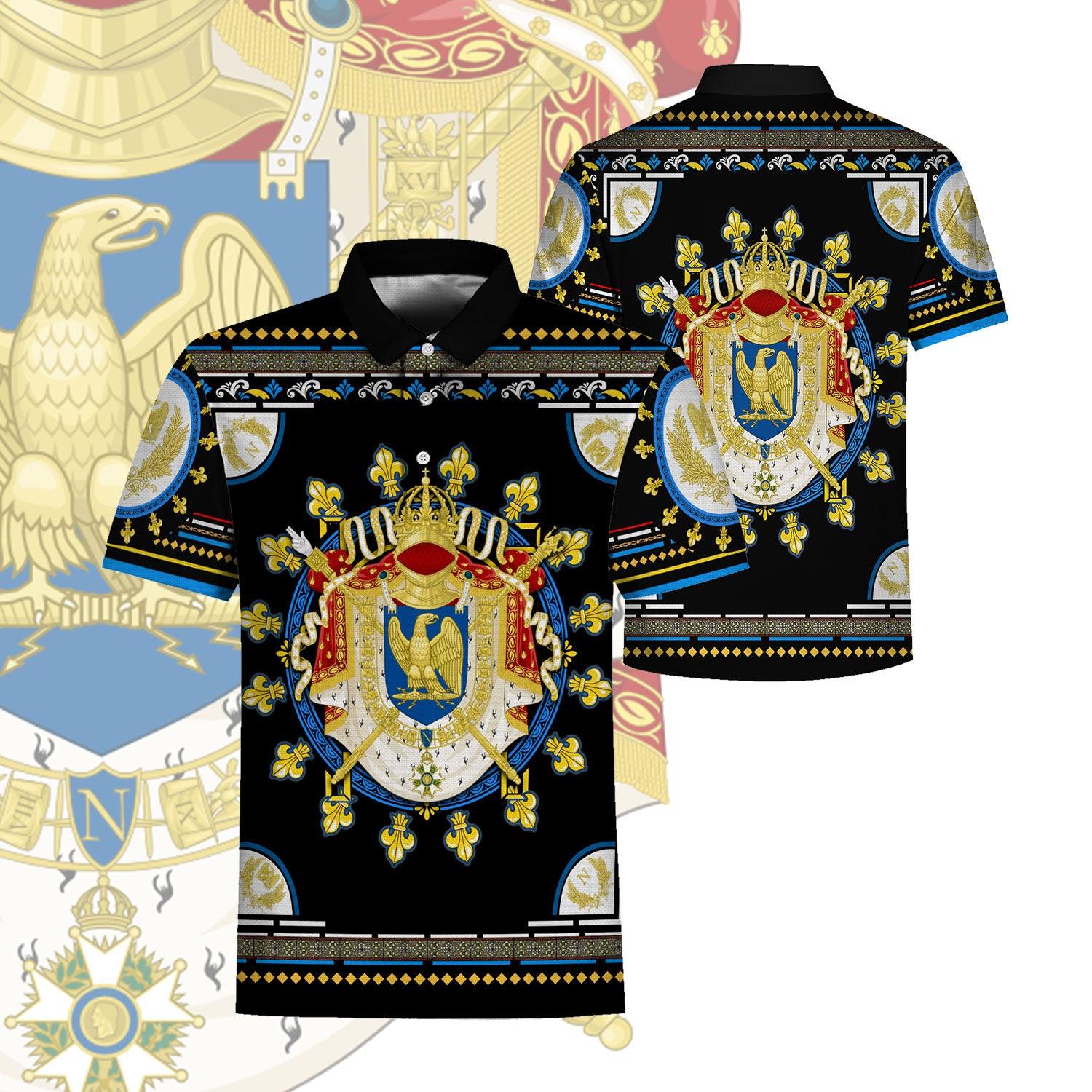Napoleon Coat of Arms Tops All Over Printed - CustomsPig.com