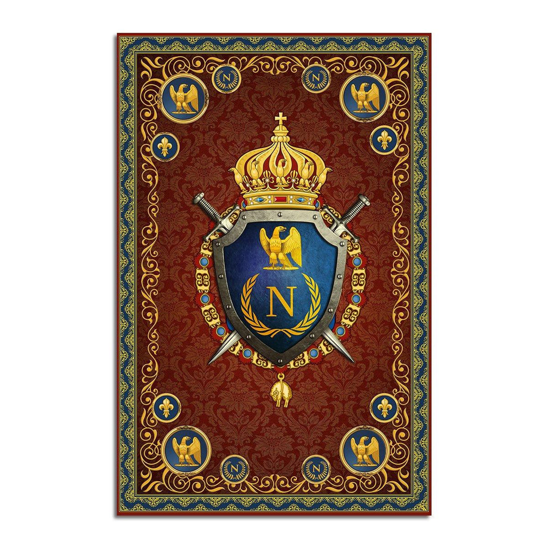 Napoleon III Coat Of Arms Rug - CustomsPig