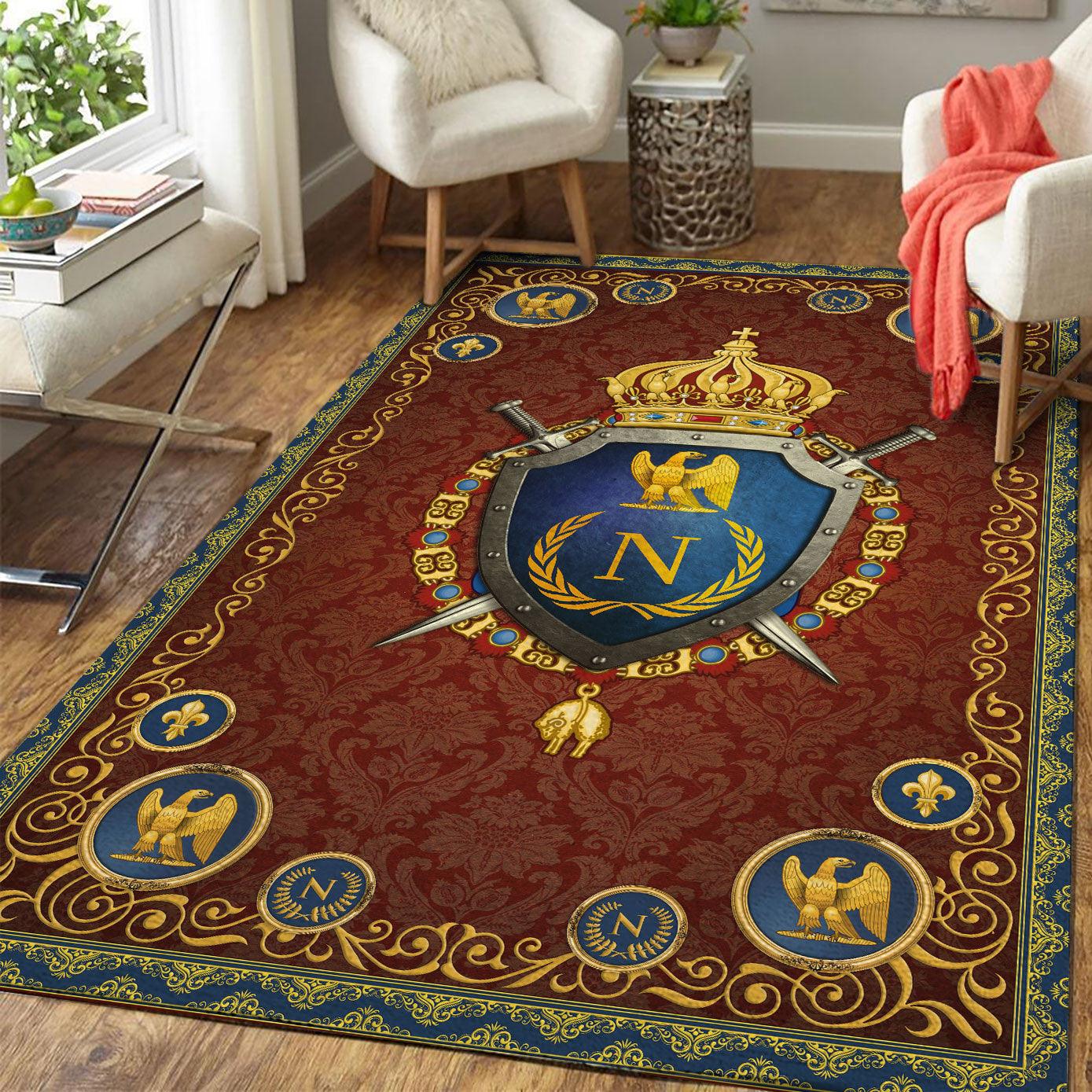 Napoleon III Coat Of Arms Rug - CustomsPig