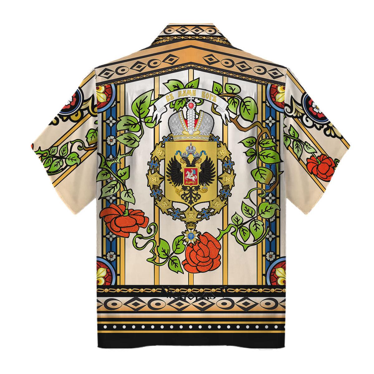 Nicholas II of Russia Hawaiian Shirt -  CustomsPig.com