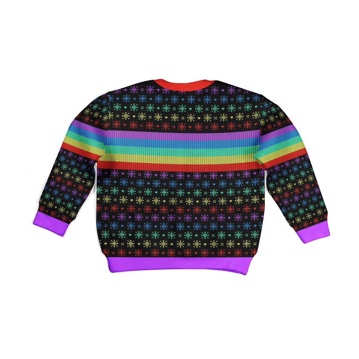 Oh Deer I'm Qeer Lgbt Christmas Kid Christmas Sweater - CustomsPig