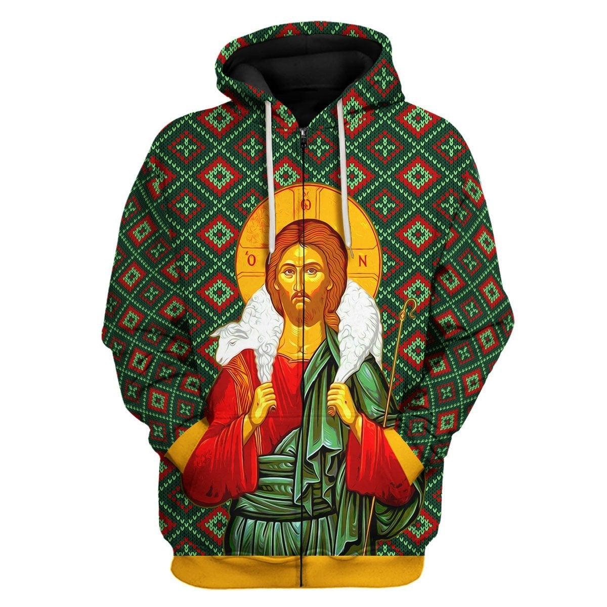 Orthodox Jesus Christ Zip Hoodie - CustomsPig