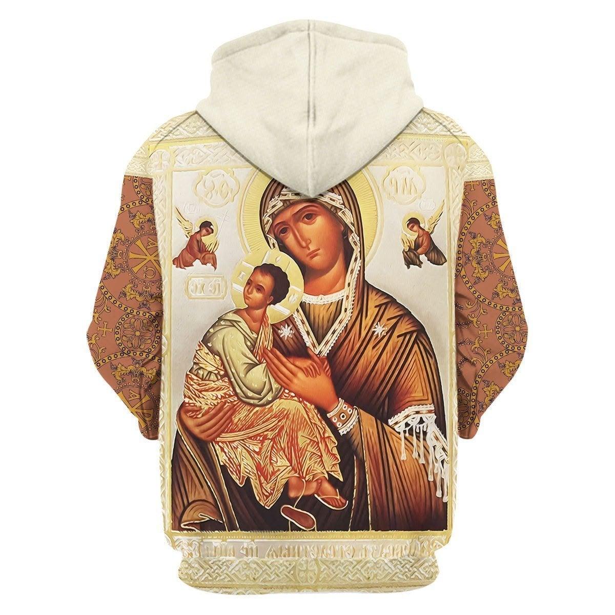Our Lady of Vladimir Zip Hoodie - DucG