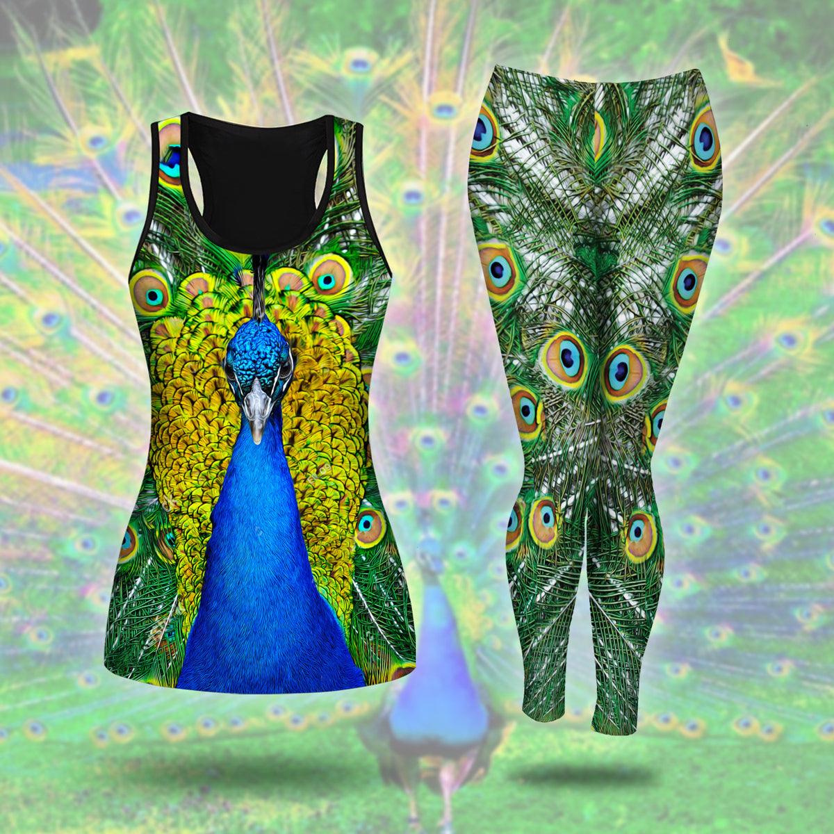 Peacock Tank And Leggings - CustomsPig