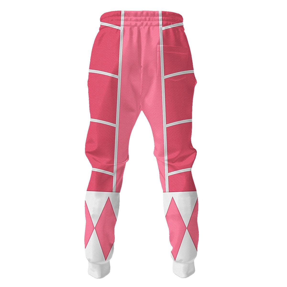 Pink Ranger Mighty Morphin Cosplay Hoodies Sweatshirt T-shirt Hawaiian - CustomsPig.com