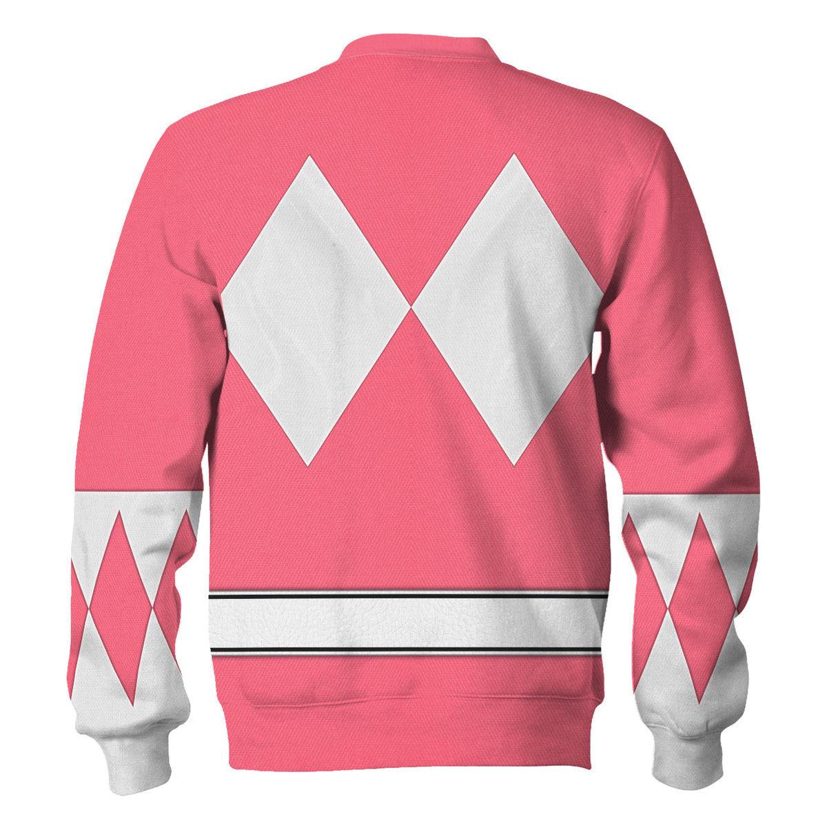 Pink Ranger Mighty Morphin The Movie (1995) Hoodies Sweatshirt T-shirt Hawaiian - CustomsPig.com