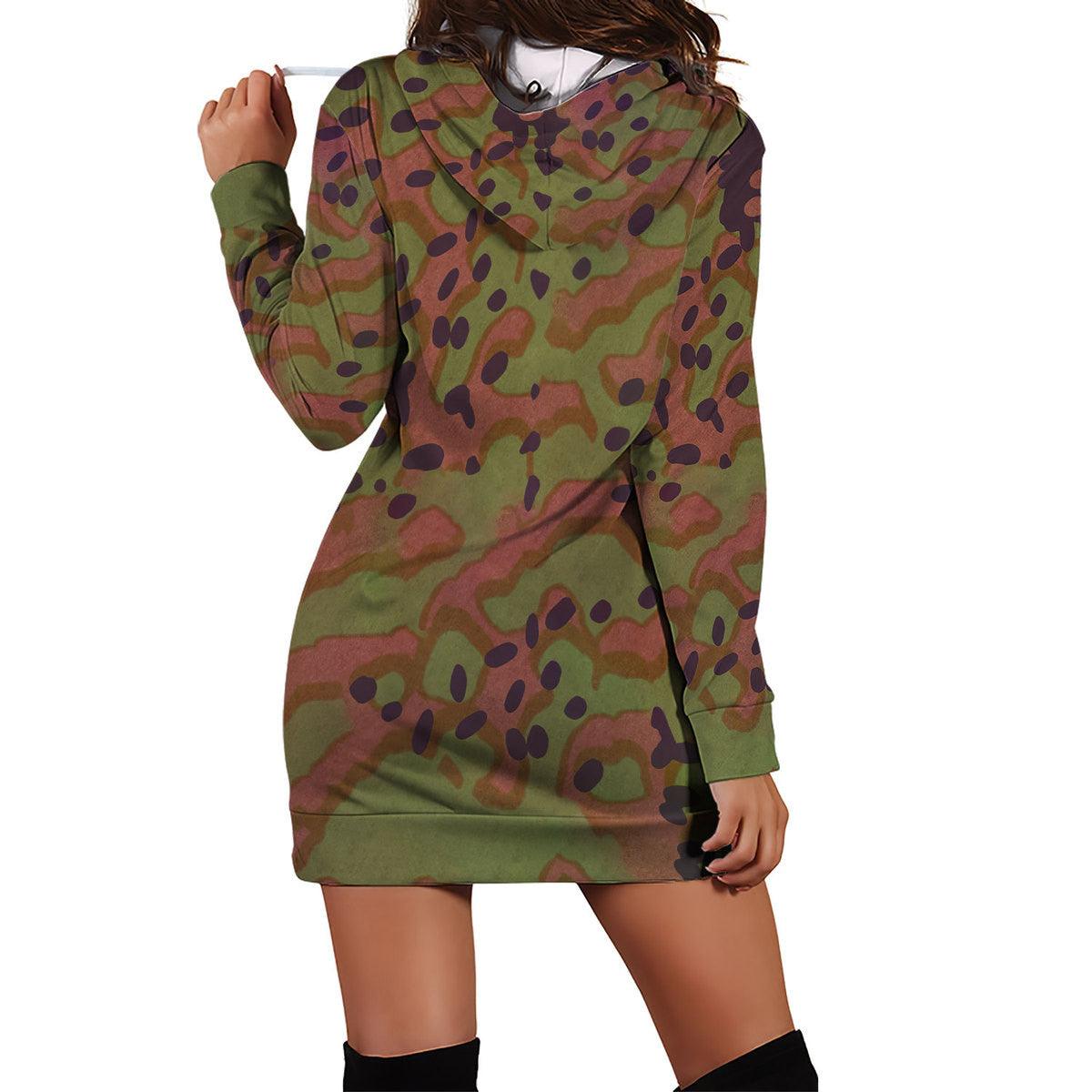 Platanenmuster German WWII Camo Patterns Dress Hoodie - DucG