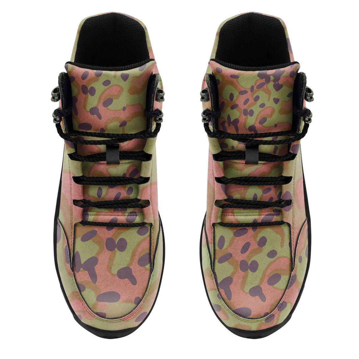 Platanenmuster German WWII Camo Patterns Hiking Shoes - DucG