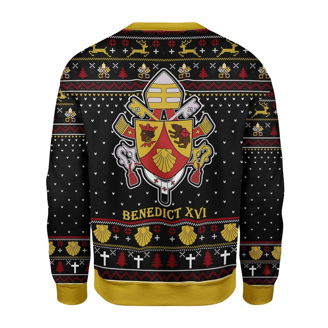 Pope Benedict XVI Coat Of Arms Christmas Sweater - CustomsPig
