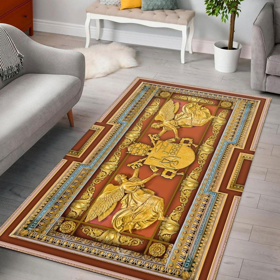 Pope Gregory XVI Coat Of Arms Rug - DucG