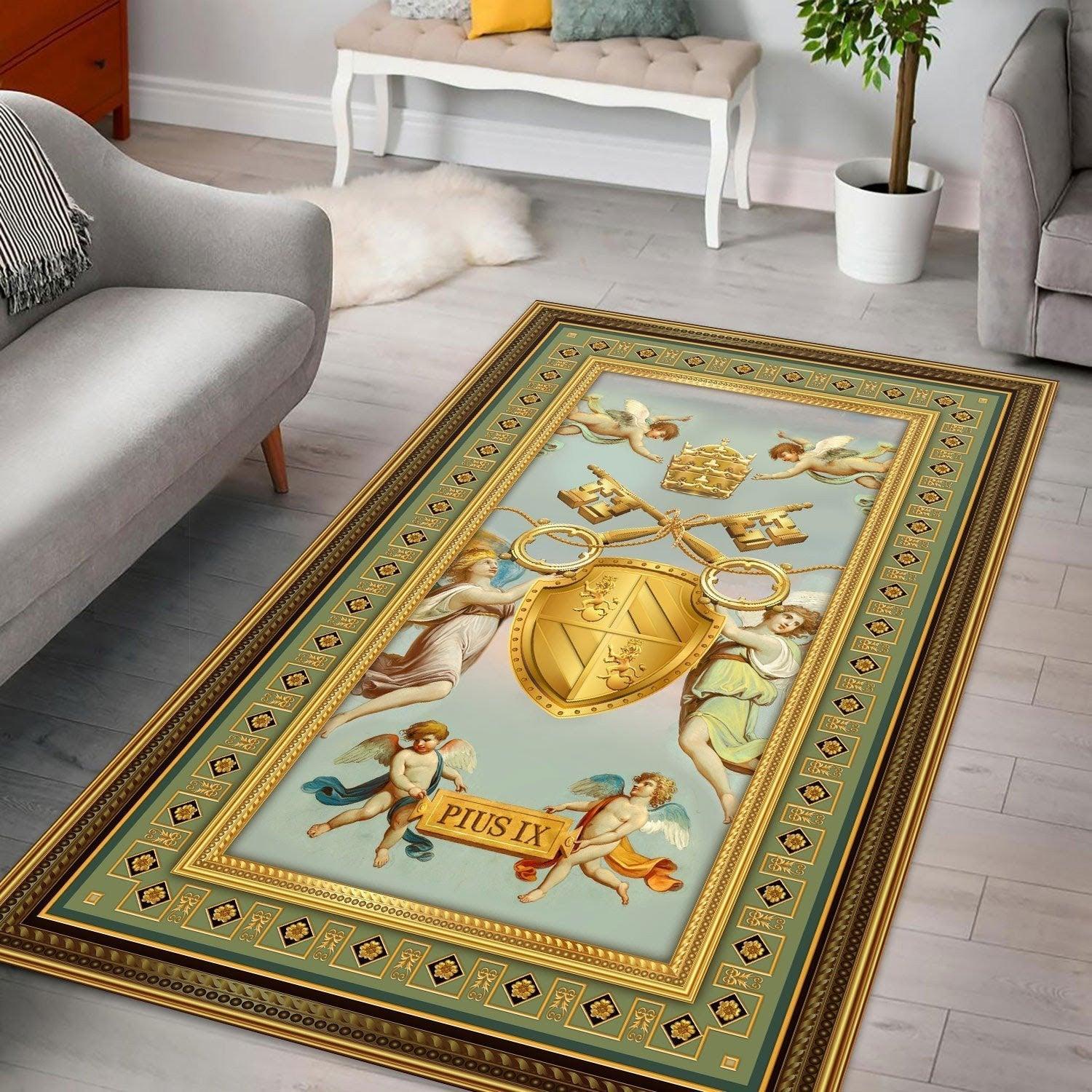 Pope Pius IX Coat of Arms Rug - DucG