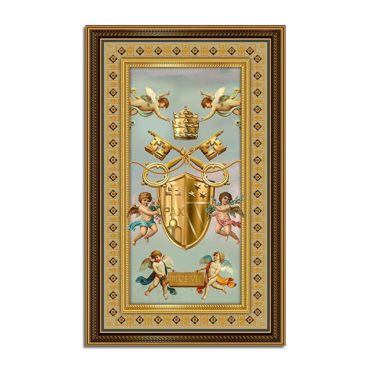 Pope Pius VII Coat Of Arms Rug - DucG