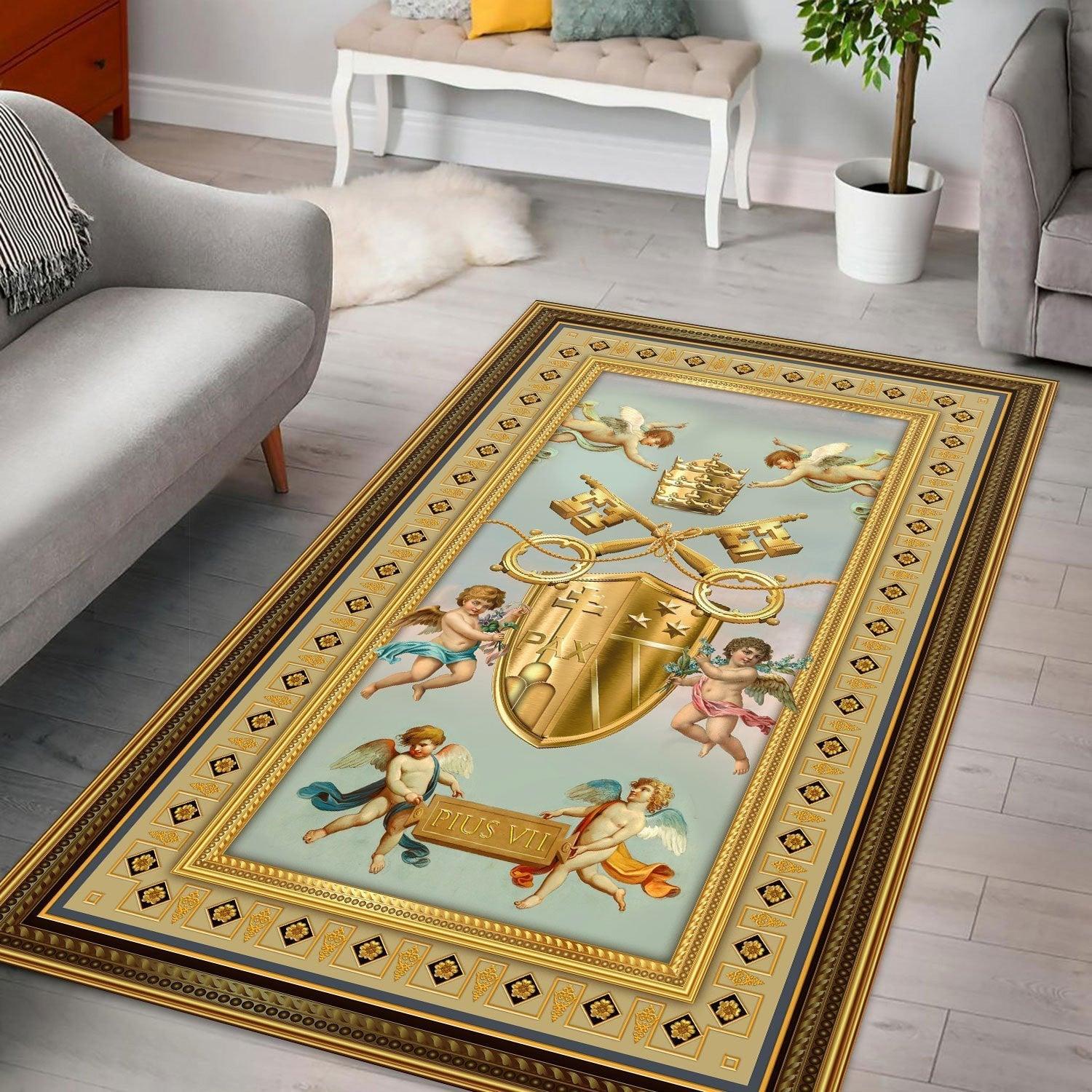 Pope Pius VII Coat Of Arms Rug - DucG