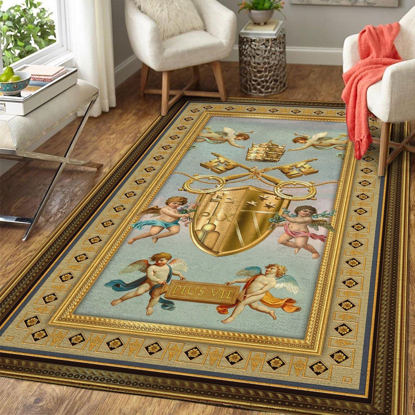 Pope Pius VII Coat Of Arms Rug - DucG