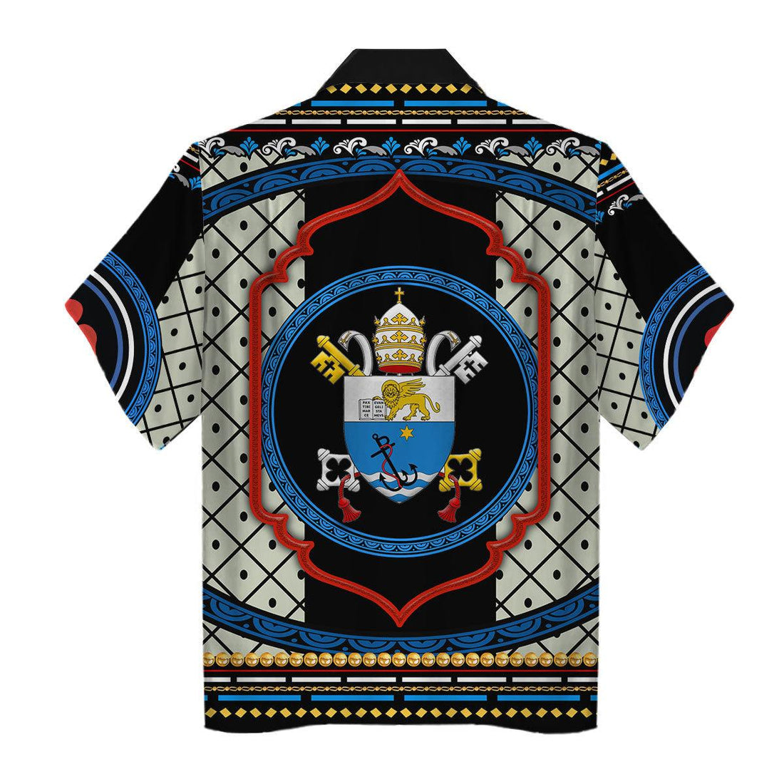 Pope Pius X Stained Glass Hawaiian Shirt -  CustomsPig.com