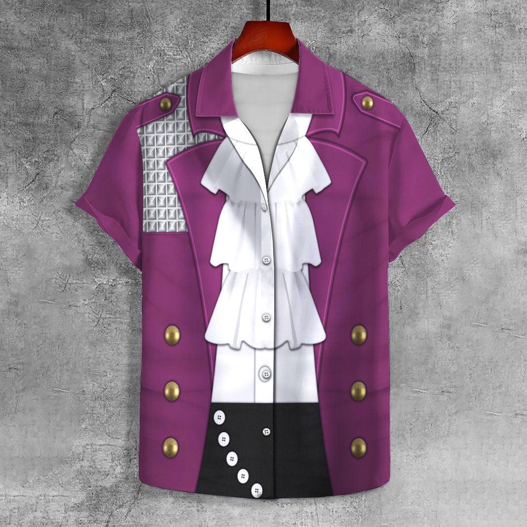 Prince Purple Rain Unisex Lapel Shirt - CustomsPig.com