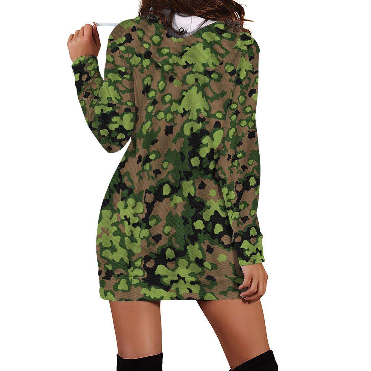 Rauchtarnmuster Blurred Edge Pattern 1939 1944 Dress Hoodie - DucG