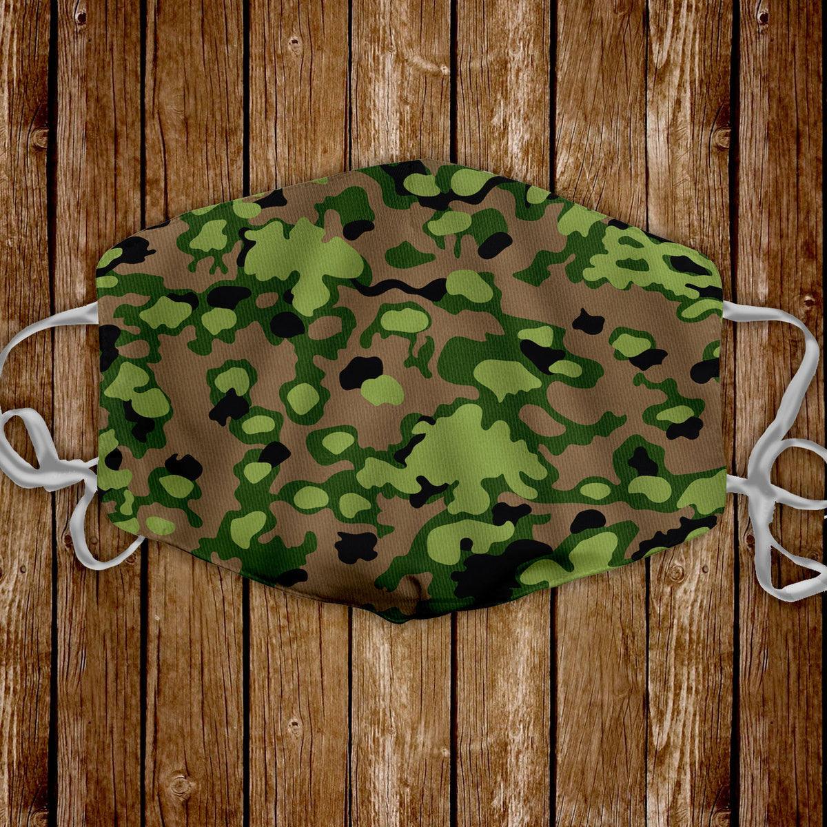 Rauchtarnmuster Blurred Edge Pattern 1939 1944 Face Mask - DucG