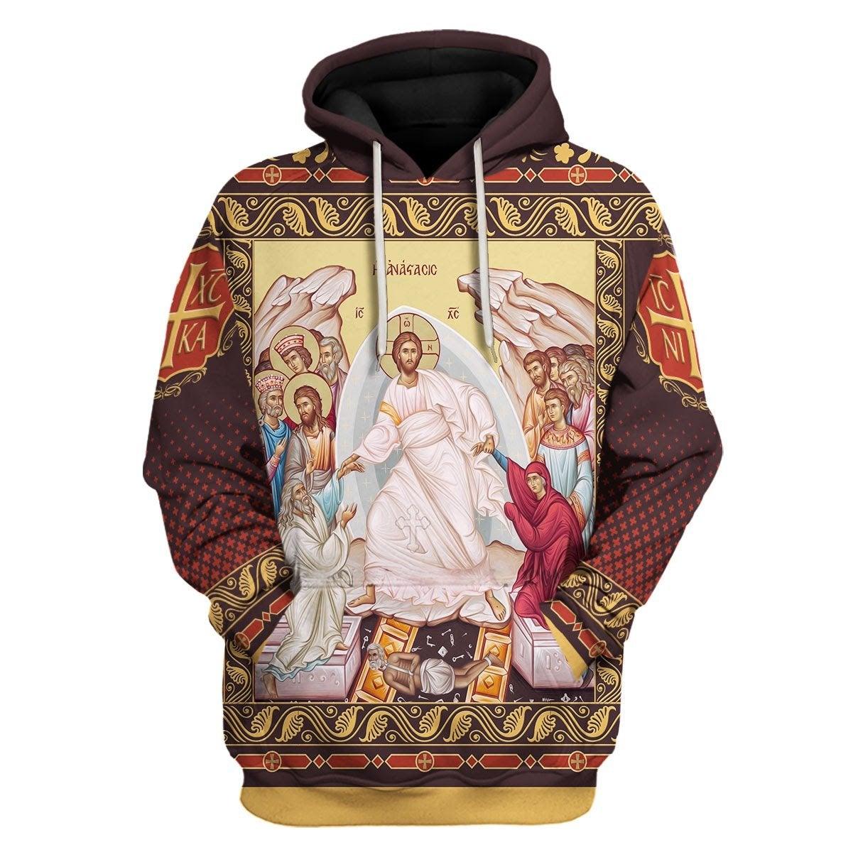 Resurrection of Christ Hoodie - DucG