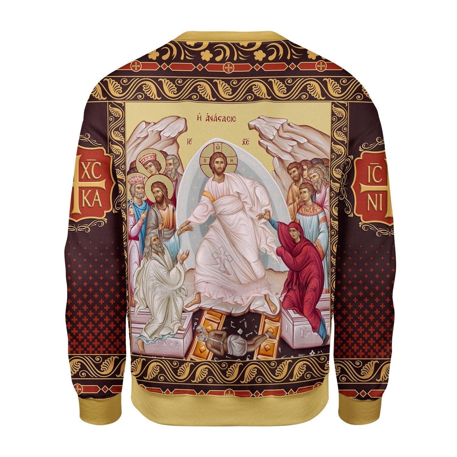 Resurrection of Christ Sweatshirt - CustomsPig