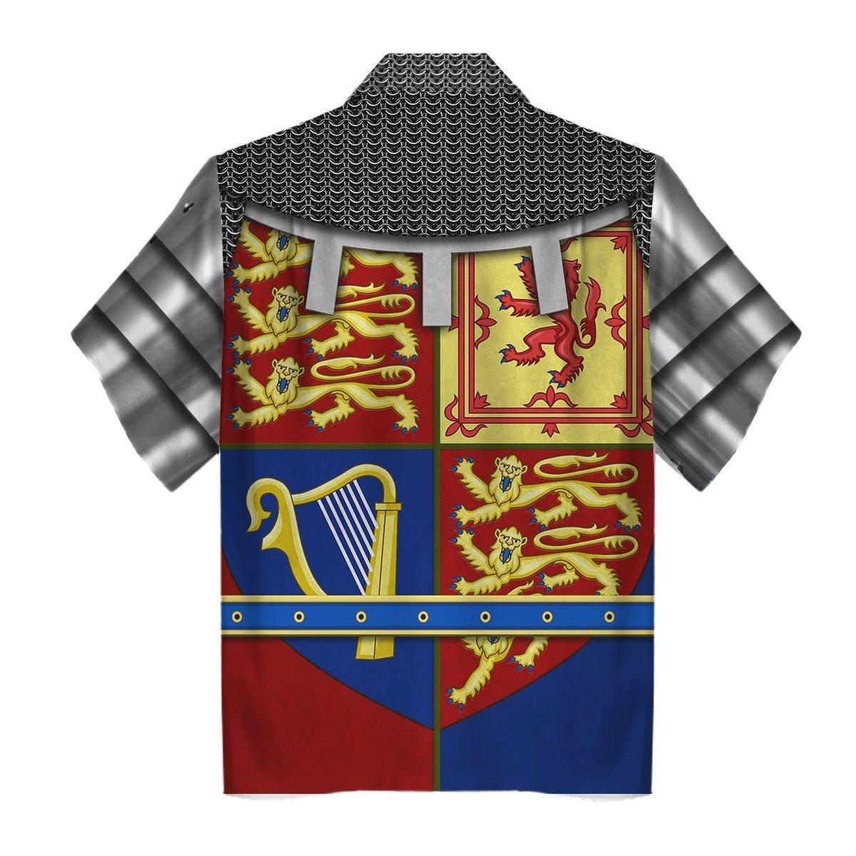 Royal Coat of Arms of the United Kingdom (Queen Elizabeth II) Hawaiian Shirt -  CustomsPig.com