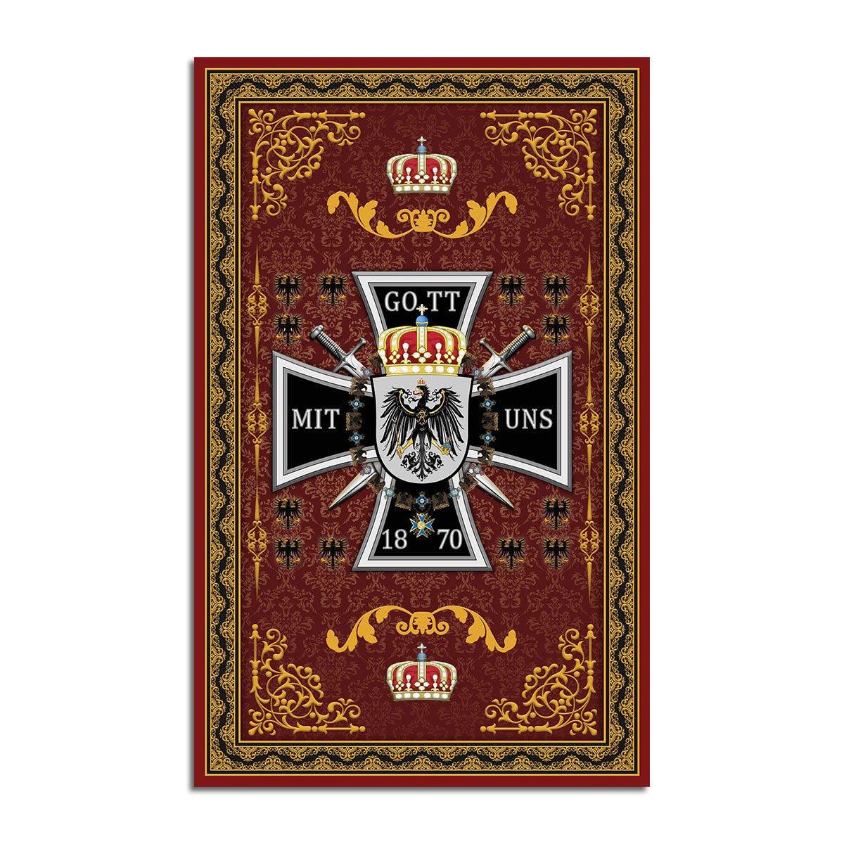 Royal Standard of the King of Prussia Rug - CustomsPig