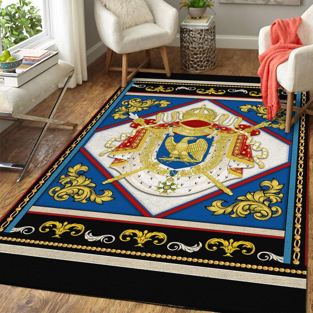 Gearhomie Napoleon Coat Of Arm Rug - Gearhomie.com