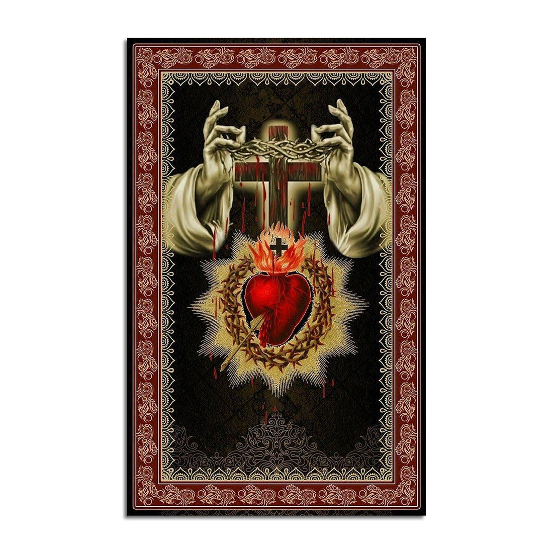 Sacred Heart Rug - CustomsPig