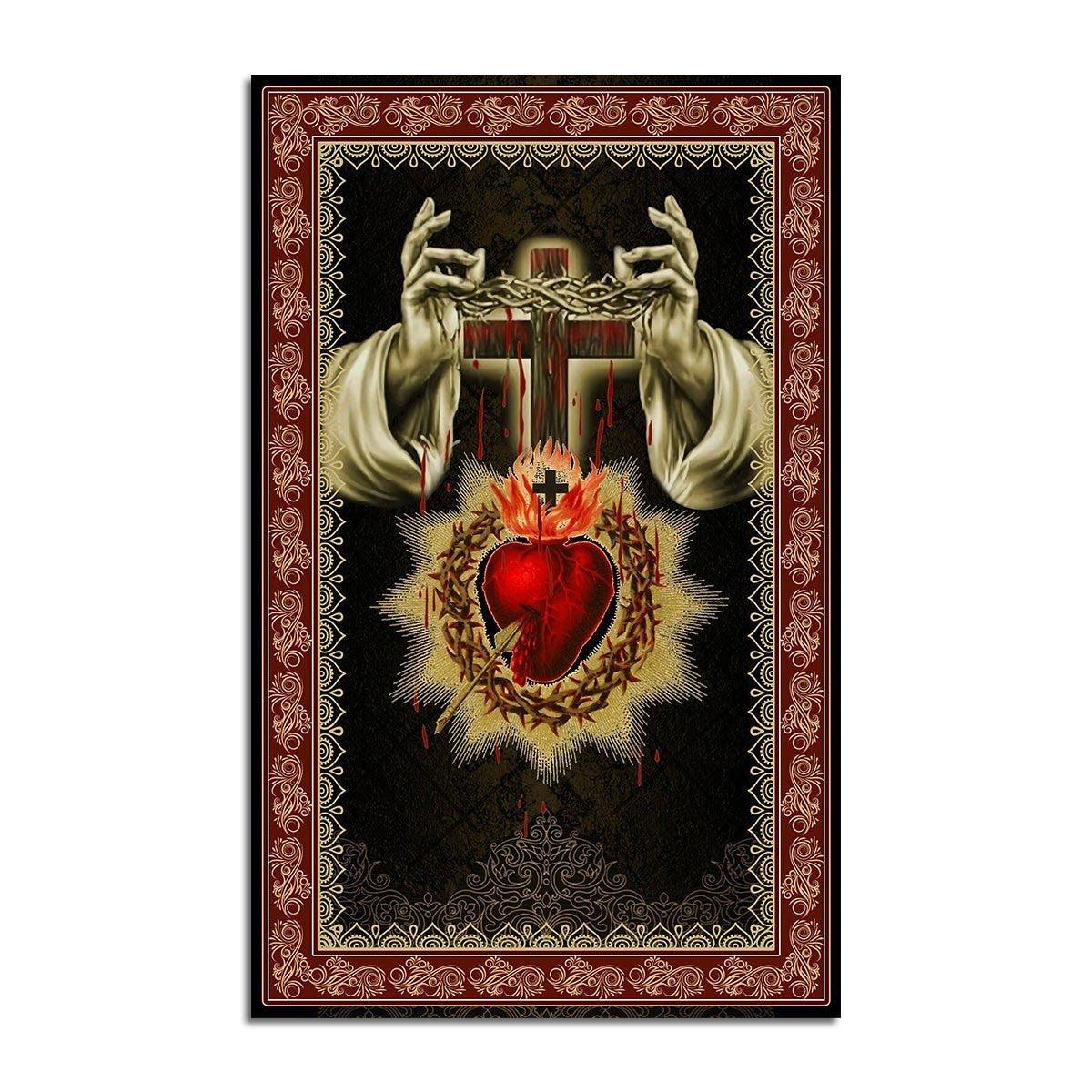 Sacred Heart Rug - CustomsPig